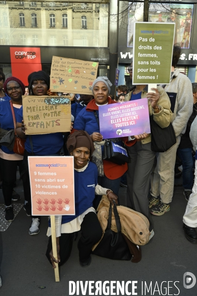 Manifestation pour La Journée internationale des droits des femmes, le 8 Mars 2025. International women sday in Paris.