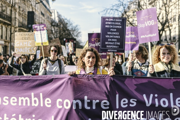 Manifestation pour la journée internationale des droits des femmes
