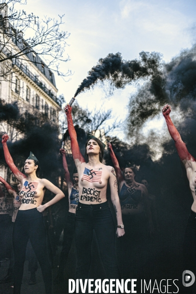 Manifestation pour la journée internationale des droits des femmes