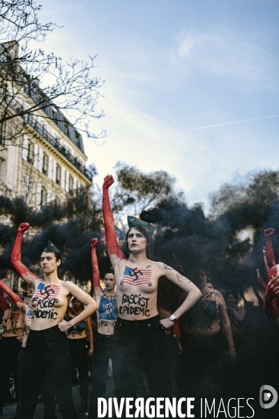 Manifestation pour la journée internationale des droits des femmes