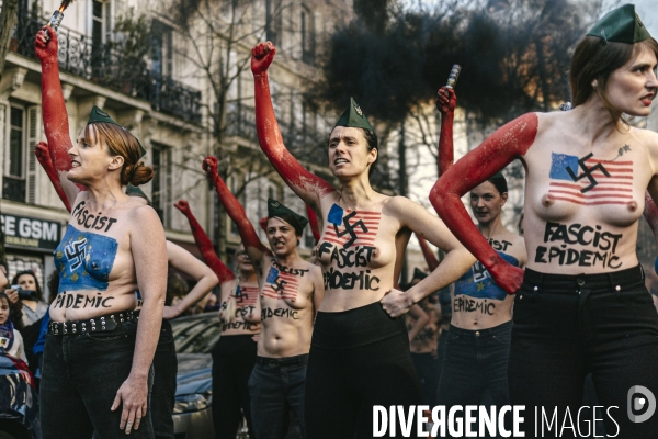 Manifestation pour la journée internationale des droits des femmes