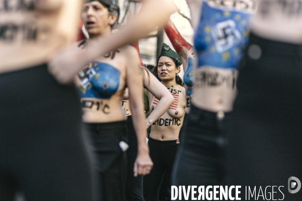 Manifestation pour la journée internationale des droits des femmes