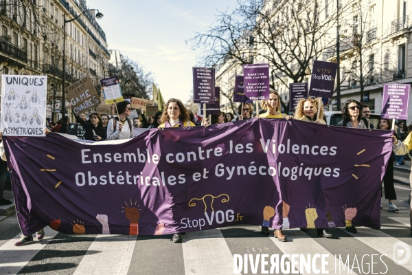 Manifestation pour la journée internationale des droits des femmes
