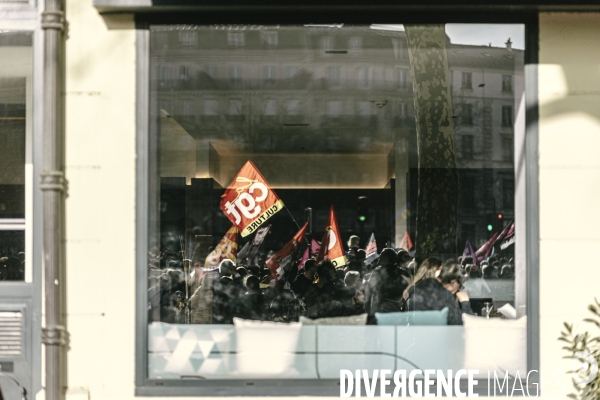 Manifestation pour la journée internationale des droits des femmes