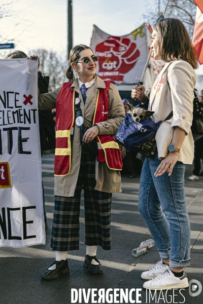 Manifestation pour la journée internationale des droits des femmes