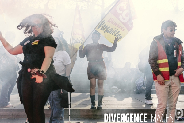 Manifestation pour la journée internationale des droits des femmes