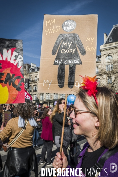8 Mars 2025 - Manifestation Journee Internationale Droits des Femmes. 