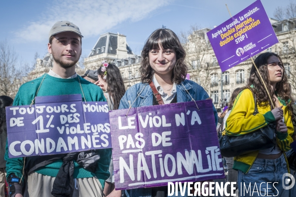 8 Mars 2025 - Manifestation Journee Internationale Droits des Femmes. 