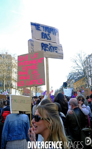 Manifestation pour La Journée internationale des droits des femmes, le 8 Mars 2025