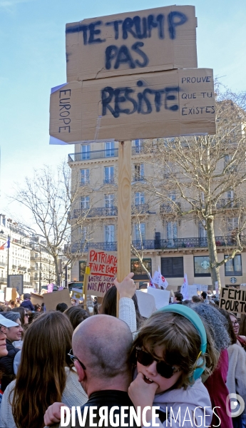 Manifestation pour La Journée internationale des droits des femmes, le 8 Mars 2025