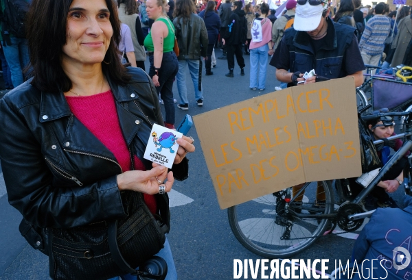 Manifestation pour La Journée internationale des droits des femmes, le 8 Mars 2025