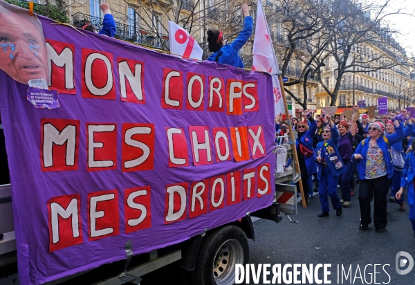 Manifestation pour La Journée internationale des droits des femmes, le 8 Mars 2025