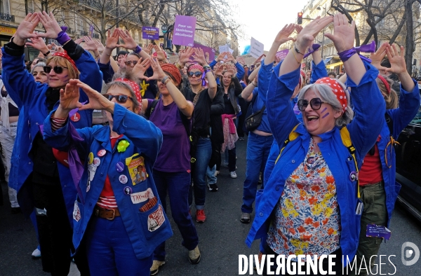 Manifestation pour La Journée internationale des droits des femmes, le 8 Mars 2025