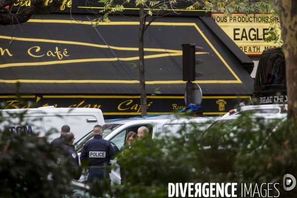 BATACLAN_1 jour après des attentats terroristes au Bataclan, à Paris et à Saint-Denis