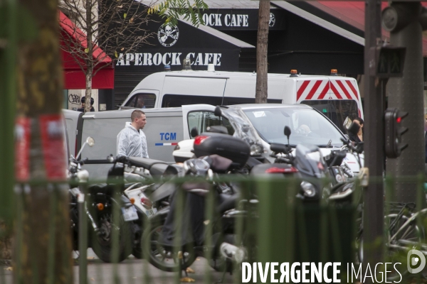 BATACLAN_1 jour après des attentats terroristes au Bataclan, à Paris et à Saint-Denis