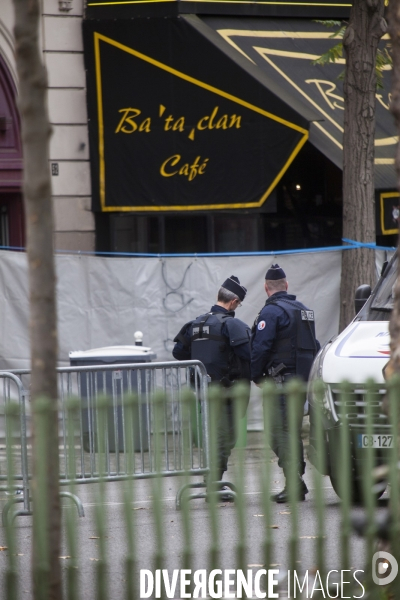BATACLAN_1 jour après des attentats terroristes au Bataclan, à Paris et à Saint-Denis