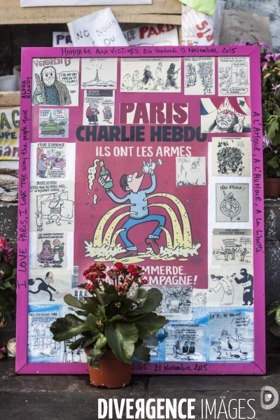 PLACE DE LA REPUBLIQUE_Attentats terroristes au Bataclan, à Paris et à Saint-Denis