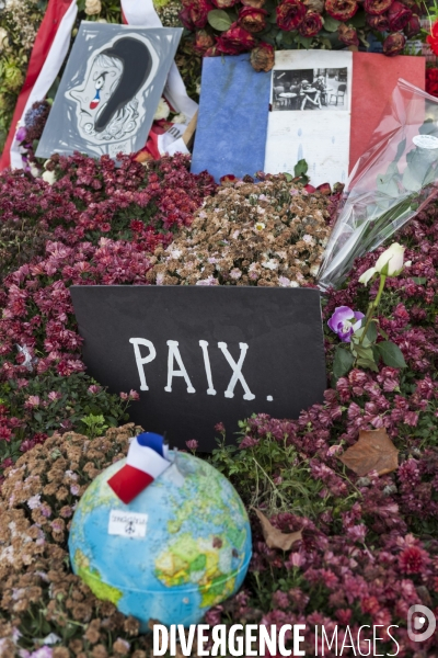 PLACE DE LA REPUBLIQUE_Attentats terroristes au Bataclan, à Paris et à Saint-Denis