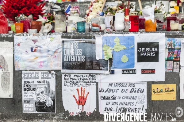 PLACE DE LA REPUBLIQUE_Attentats terroristes au Bataclan, à Paris et à Saint-Denis