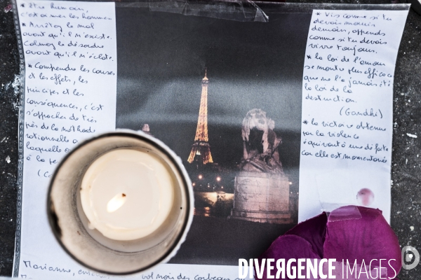 PLACE DE LA REPUBLIQUE_Attentats terroristes au Bataclan, à Paris et à Saint-Denis