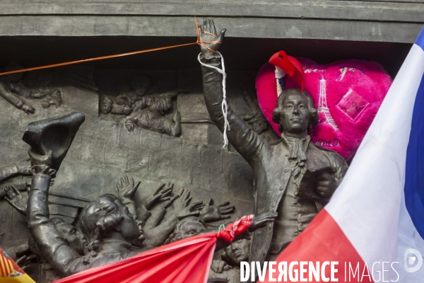 PLACE DE LA REPUBLIQUE_Attentats terroristes au Bataclan, à Paris et à Saint-Denis