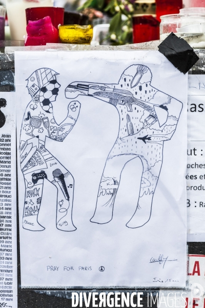 PLACE DE LA REPUBLIQUE_Attentats terroristes au Bataclan, à Paris et à Saint-Denis