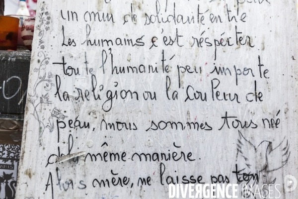 PLACE DE LA REPUBLIQUE_Attentats terroristes au Bataclan, à Paris et à Saint-Denis