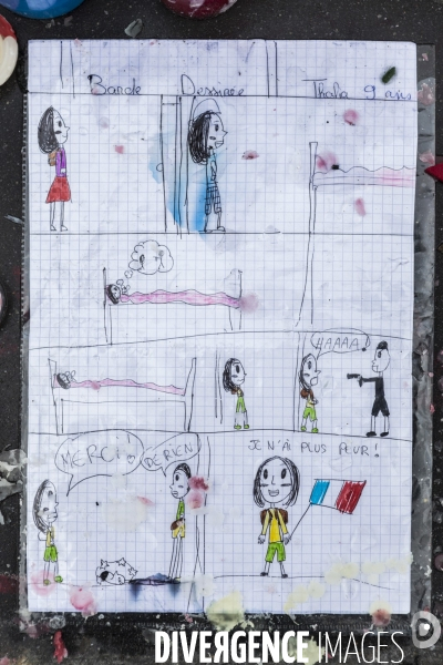 PLACE DE LA REPUBLIQUE_Attentats terroristes au Bataclan, à Paris et à Saint-Denis