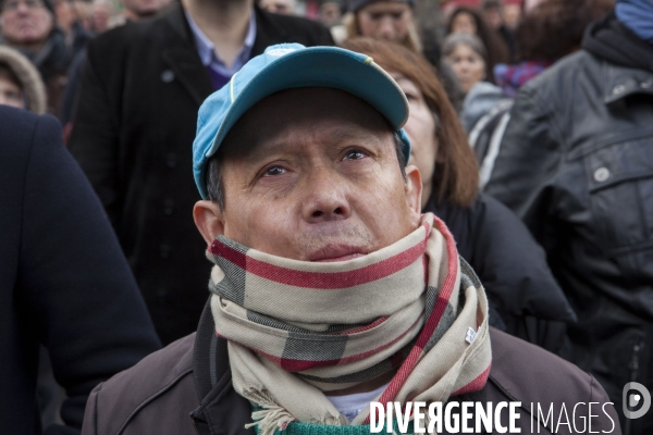 PLACE DE LA REPUBLIQUE_Hommage aux victimes du terrorismes de Charlie Hebdo et du Bataclan