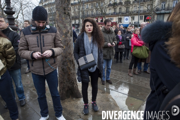 PLACE DE LA REPUBLIQUE_Hommage aux victimes du terrorismes de Charlie Hebdo et du Bataclan