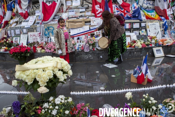 PLACE DE LA REPUBLIQUE_Hommage aux victimes du terrorismes de Charlie Hebdo et du Bataclan