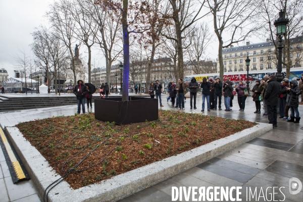 PLACE DE LA REPUBLIQUE_Hommage aux victimes du terrorismes de Charlie Hebdo et du Bataclan