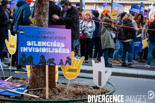Paris, 8 Mars. Manifestation journée de la femme.