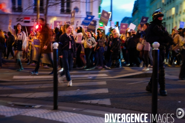 Paris, 8 Mars. Manifestation journée de la femme.