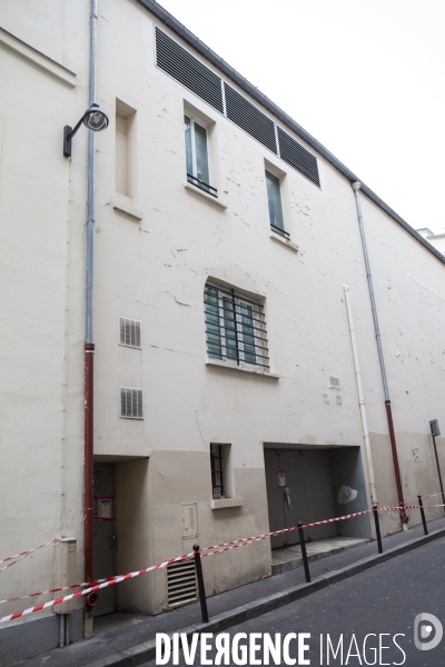 BATACLAN_Attentats terroristes du Bataclan, devant la porte de sécurité passage Amelot