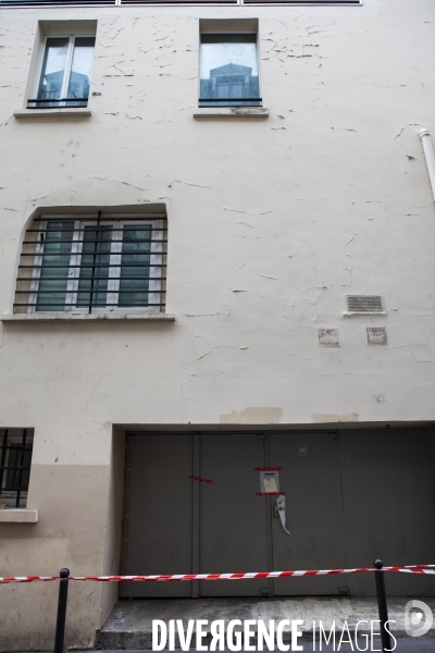 BATACLAN_Attentats terroristes du Bataclan, devant la porte de sécurité passage Amelot