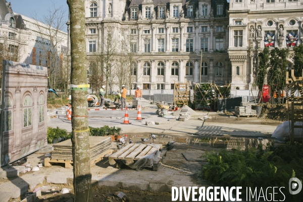 Végétalisation du parvis de l Hôtel de Ville