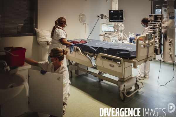 Service de réanimation de l hôpital Robert Ballanger.