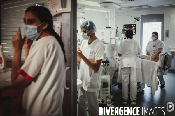 Service de réanimation de l hôpital Robert Ballanger.