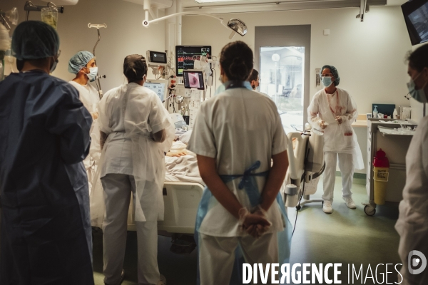 Service de réanimation de l hôpital Robert Ballanger.