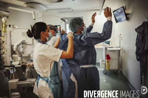 Service de réanimation de l hôpital Robert Ballanger.