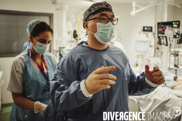 Service de réanimation de l hôpital Robert Ballanger.