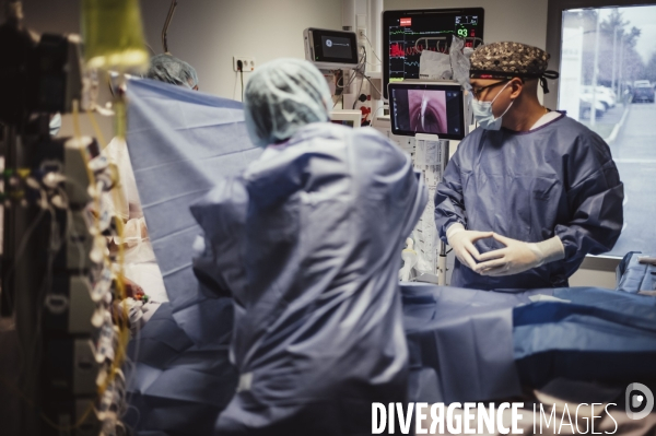 Service de réanimation de l hôpital Robert Ballanger.