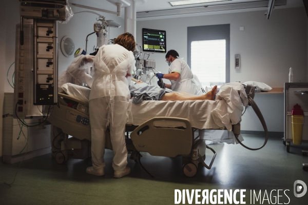 Service de réanimation de l hôpital Robert Ballanger.