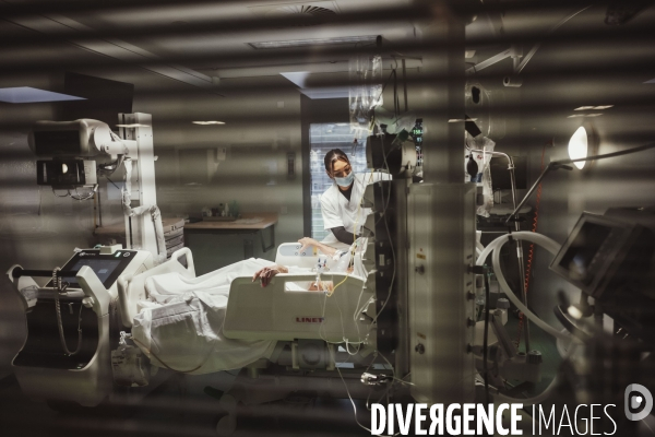 Service de réanimation de l hôpital Robert Ballanger.