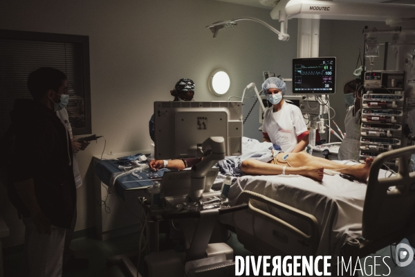 Service de réanimation de l hôpital Robert Ballanger.