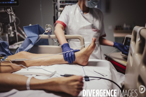 Service de réanimation de l hôpital Robert Ballanger.