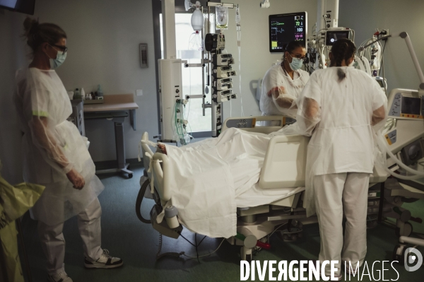Service de réanimation de l hôpital Robert Ballanger.