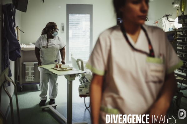 Service de réanimation de l hôpital Robert Ballanger.