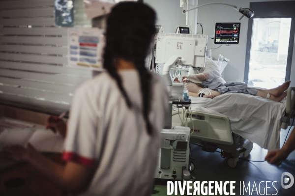 Service de réanimation de l hôpital Robert Ballanger.